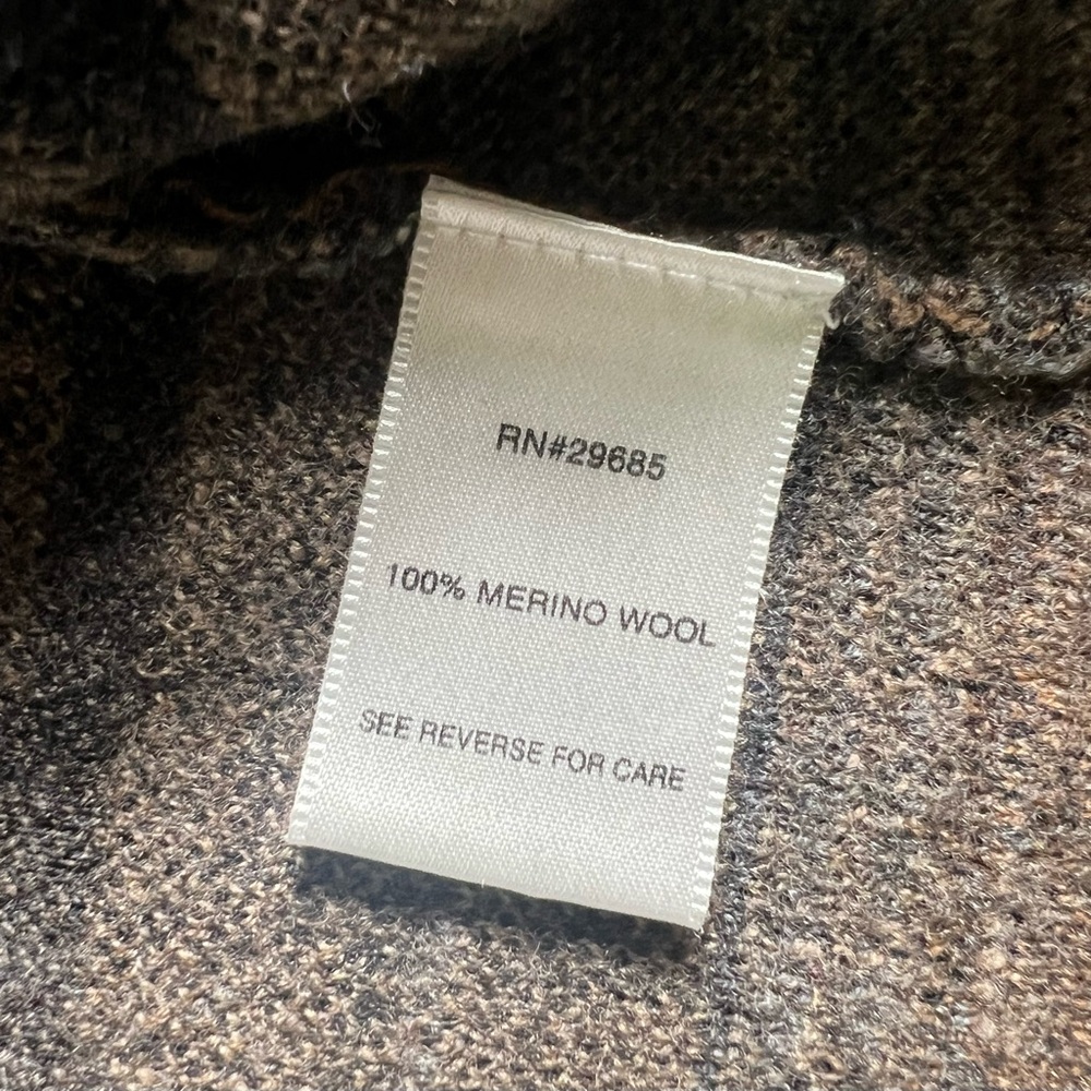 Pendleton Women's Sz L Merino Wool Button Up Cardigan Sweater Pocket Pea Coat - Picture 13 of 16
